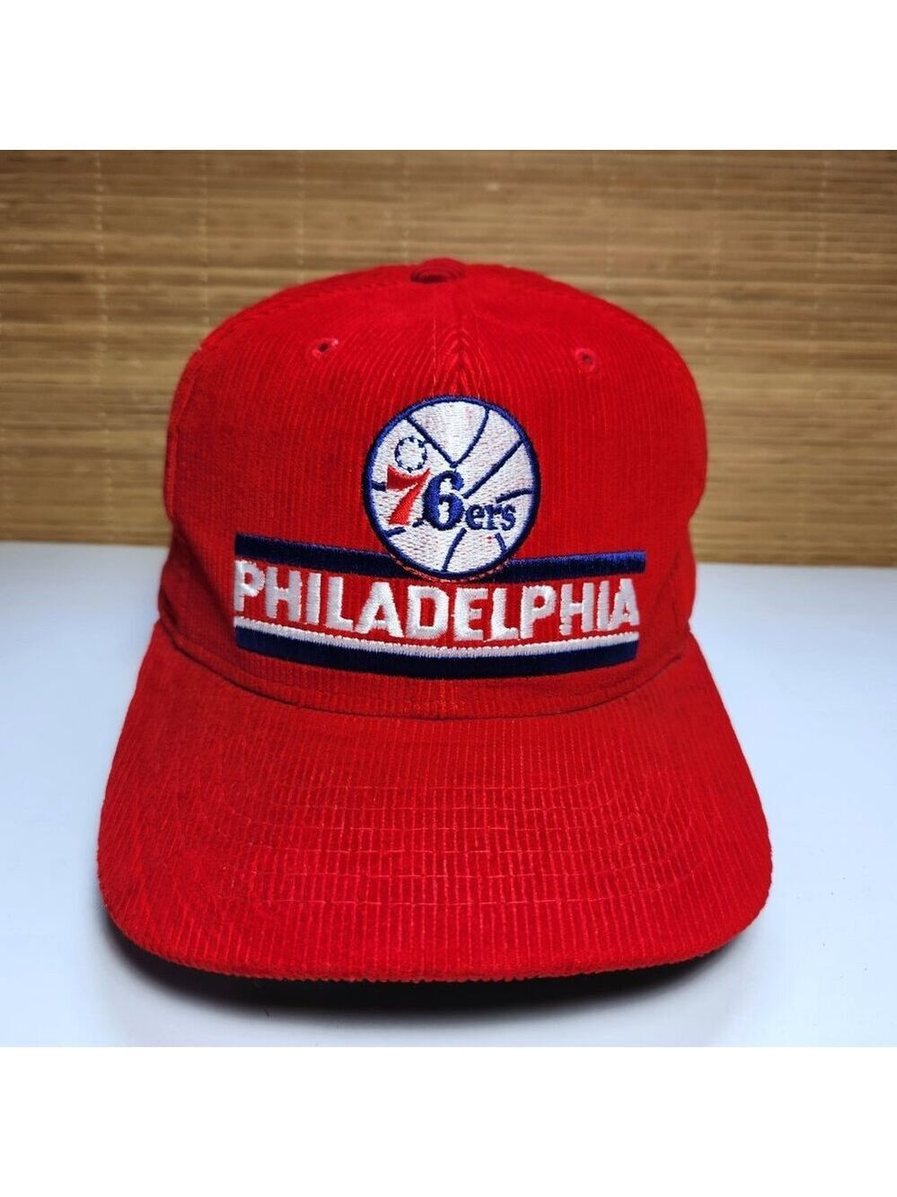 Vintage Philadelphia 76ers Corduroy Hat Cap Ted Fletcher The Classics Snapback